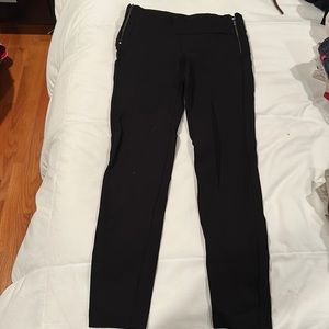 Zara leggings with side zippers